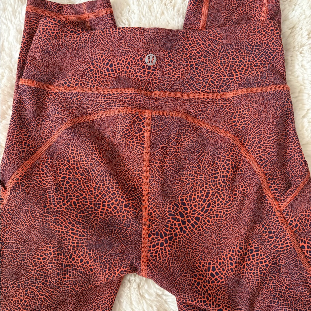 Lululemon Athletica Vibrant Orange Leggings